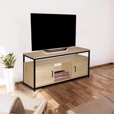 Træ tv-skab